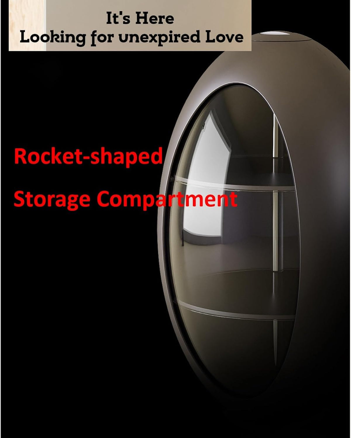 Rotating Three-Tier Side Table Cabinet
