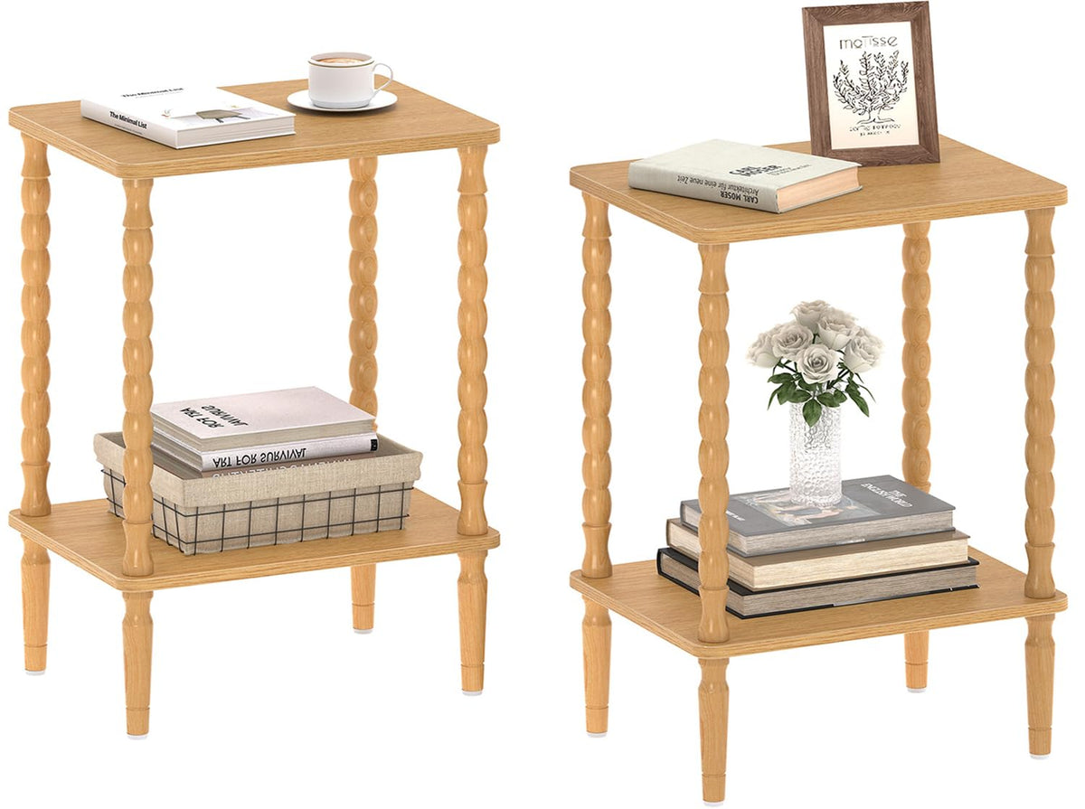 Two-Tier End Table Set