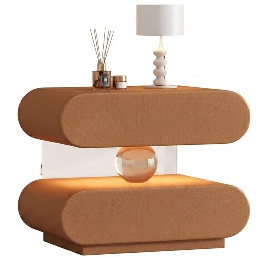 Floating Crystal End Table Auto Sensor Light