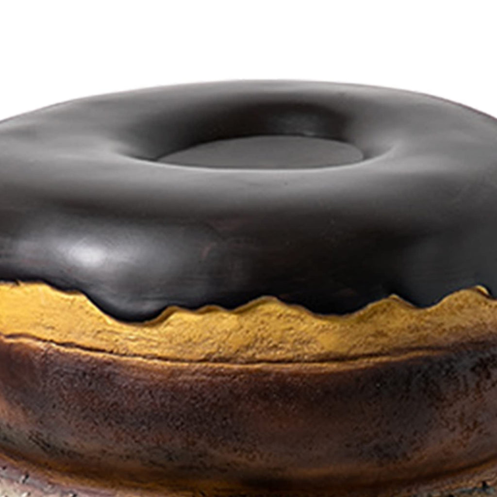 Cute Doughnut Food Stool Hand Painted Resin Shoe Changing Seat