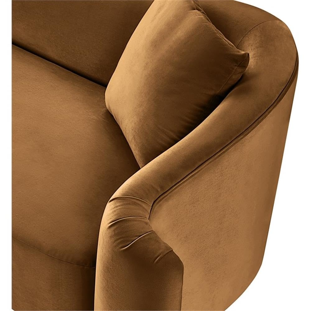 BOWERY HILL Contemporary Velvet Accent Chair