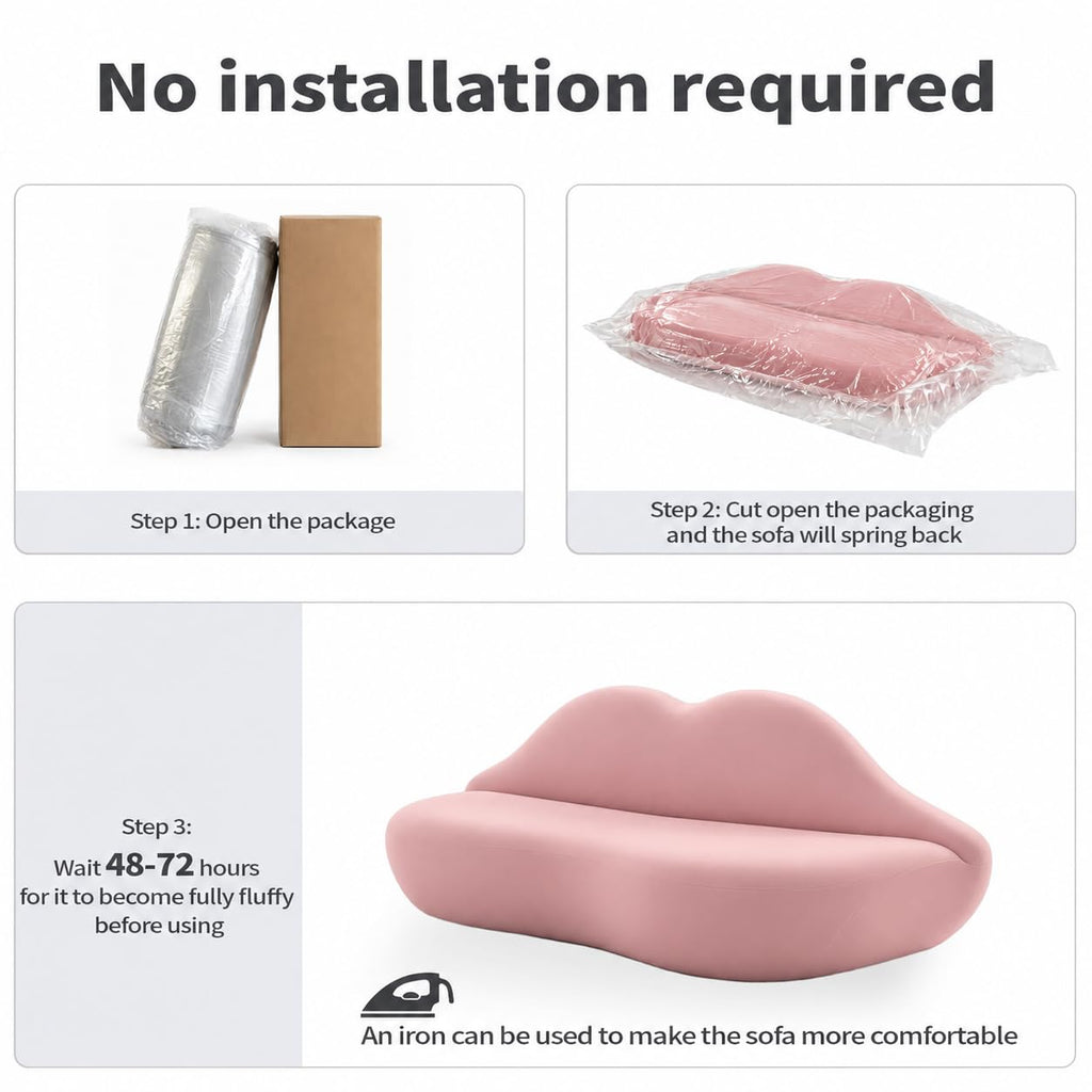 Red Lip Sofa Beauty Salon Clothing Store Rest Area Reception Alien Internet