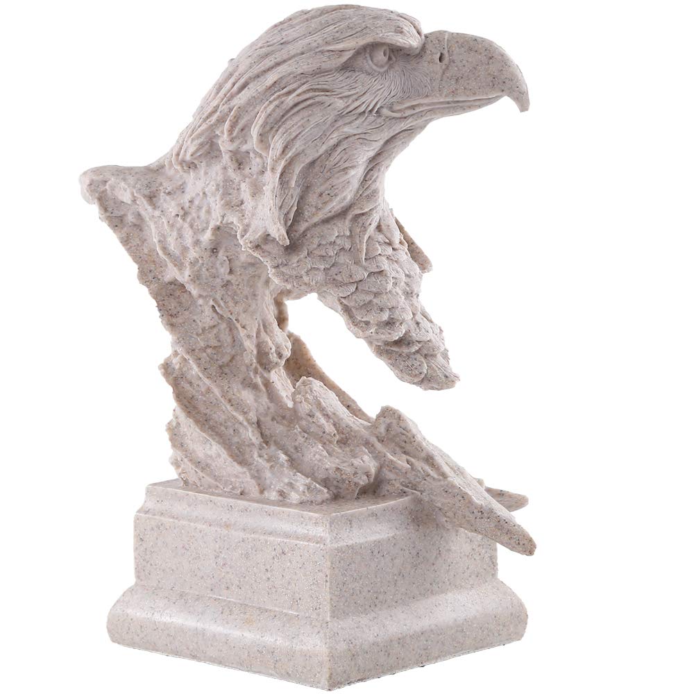 H&W Sandstone Lion Statue, The King of Beast, Collectible Figurines, Golden