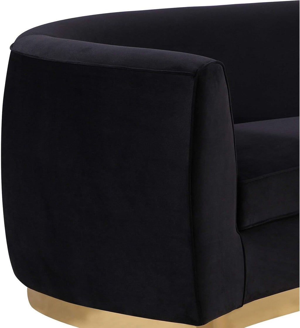 Maykoosh Velvet Accent Chair - Modern Living Room Upholstered Seating with Steel
