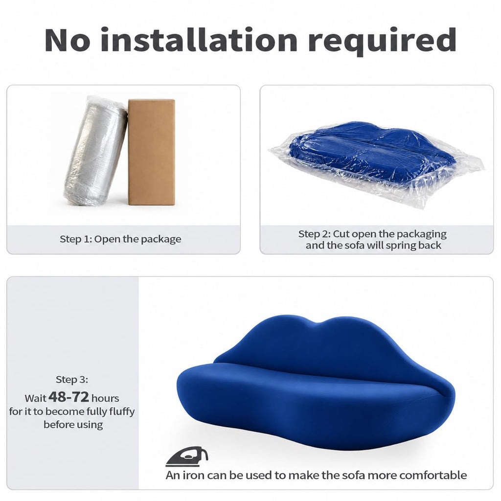 Red Lip Sofa Beauty Salon Clothing Store Rest Area Reception Alien Internet