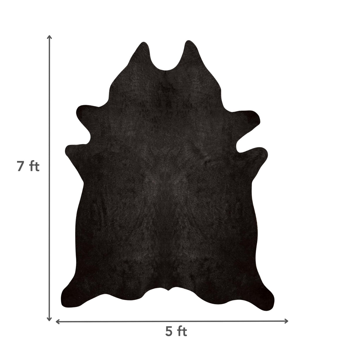 Natural Geneva Cowhide Area Rug, Off-White, 6 ft x 7 ft