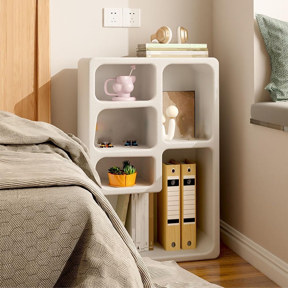 5-Cube Wood Storage Organizer, Geometric, Versatile Arched Wall Shelf and Home Storage Solution, Floating Shelf for Books, Cups, Cosmetics and Decorative Items