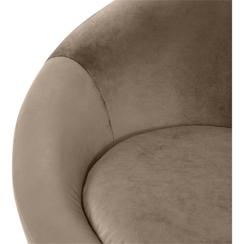 BOWERY HILL Contemporary Velvet Accent Chair