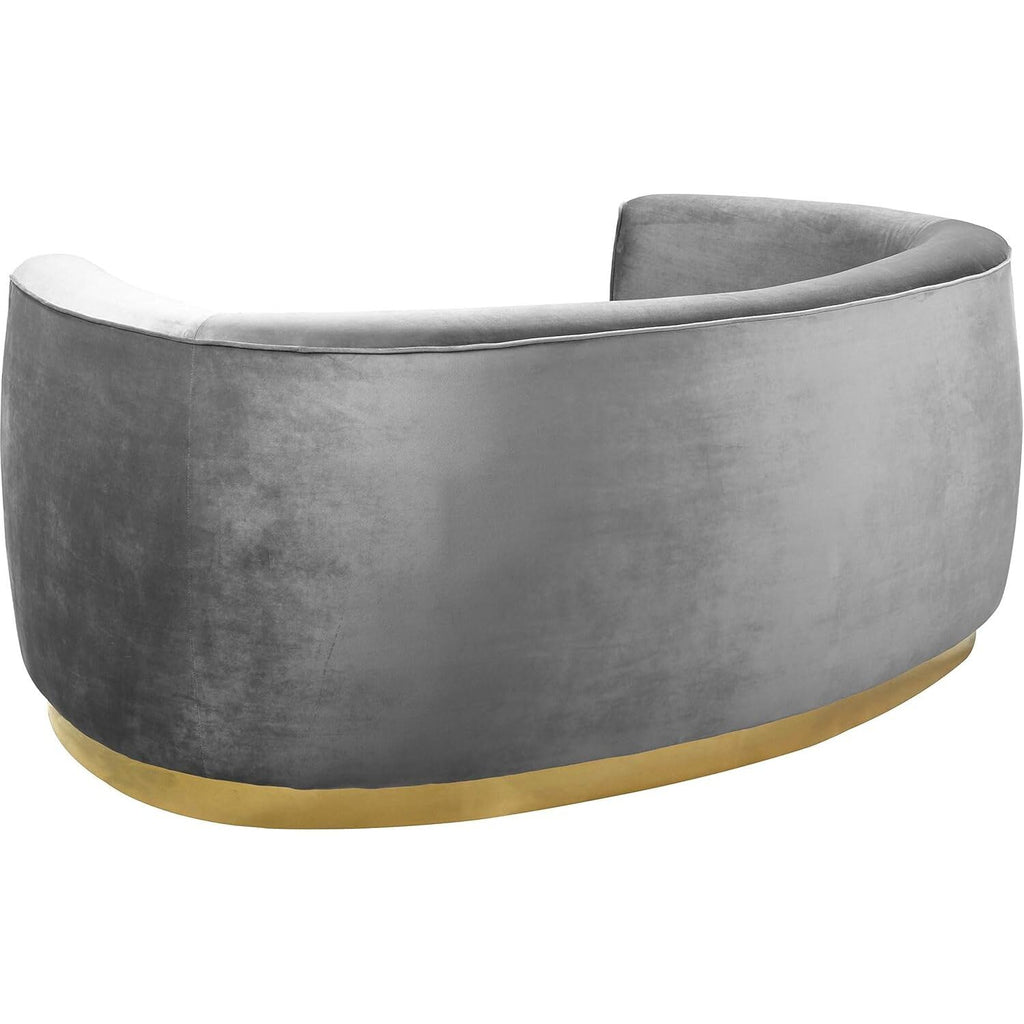 Maykoosh Velvet Accent Chair - Modern Living Room Upholstered Seating with Steel
