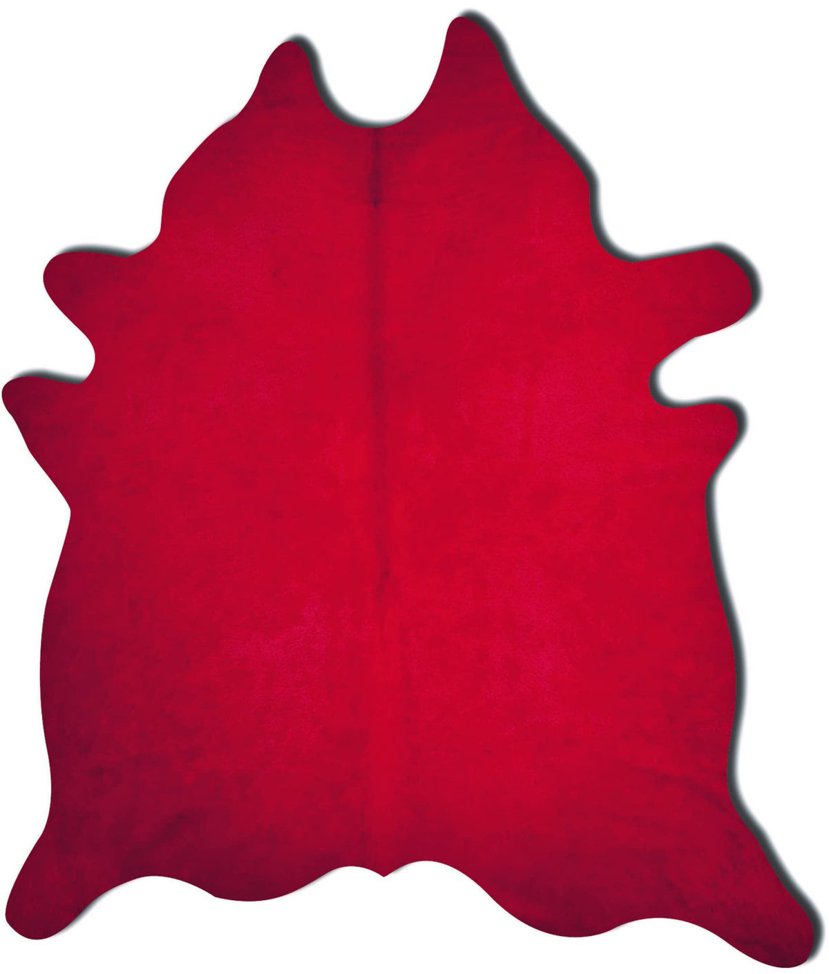 Natural Geneva Cowhide Area Rug, Off-White, 6 ft x 7 ft
