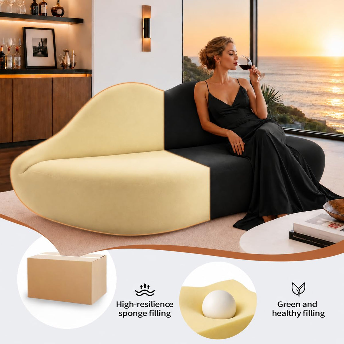 Red Lip Sofa Beauty Salon Clothing Store Rest Area Reception Alien Internet