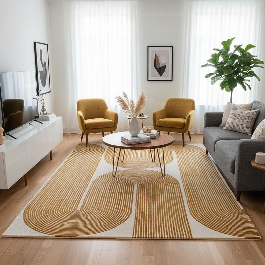 Modern Handmade Wool Area Rug