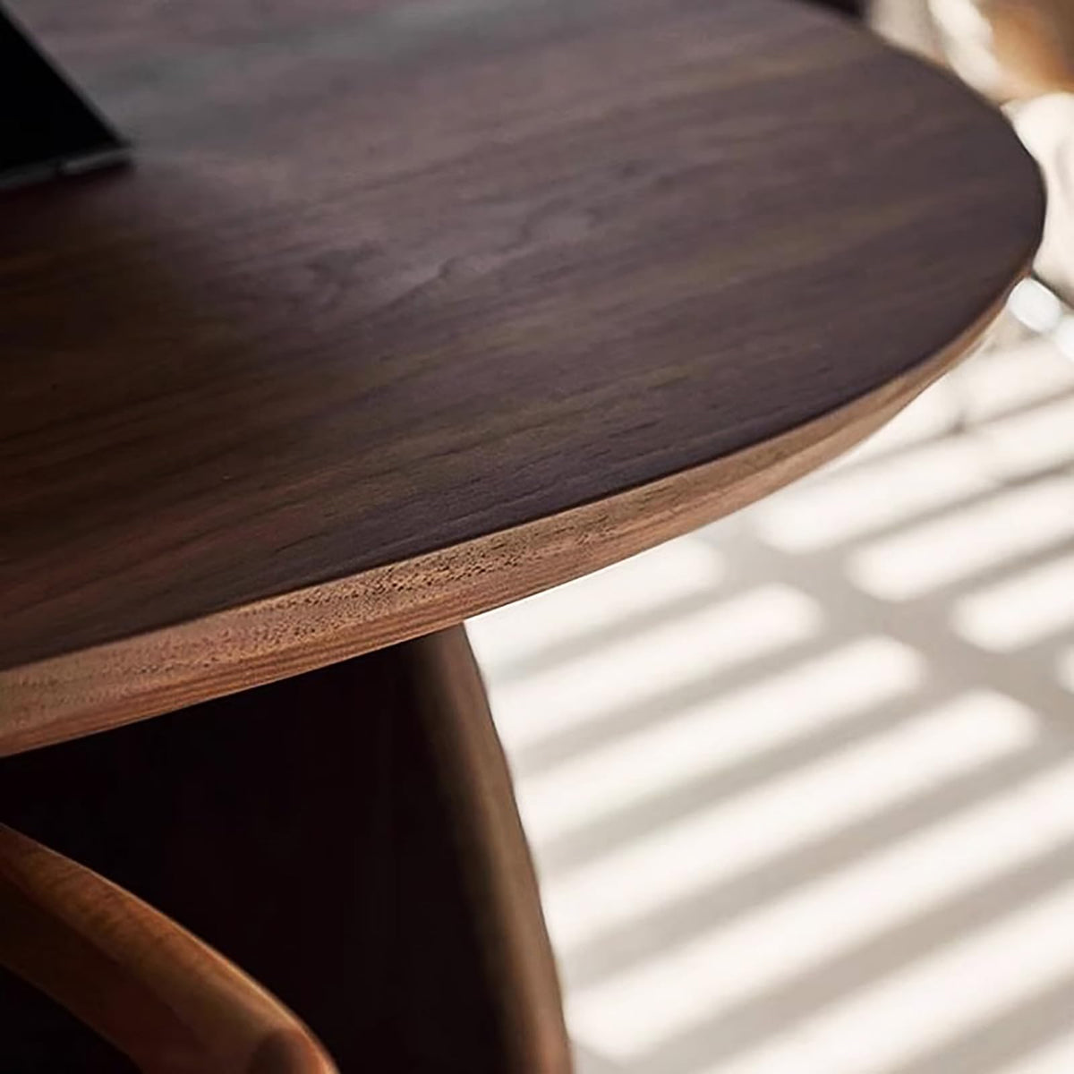 Double-Pedestal Solid Wood Dining Table