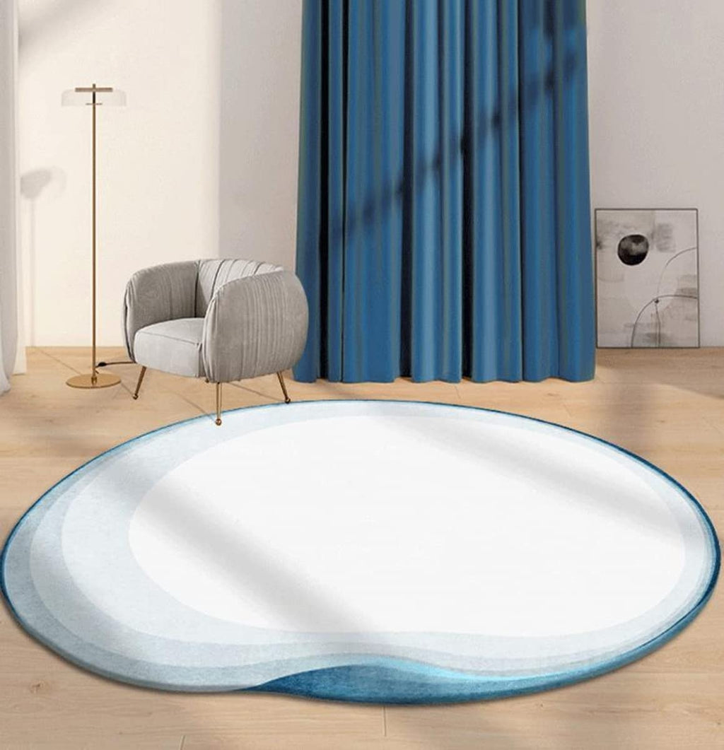 Soft Wool Modern Abstract Area Rugs for Living Room