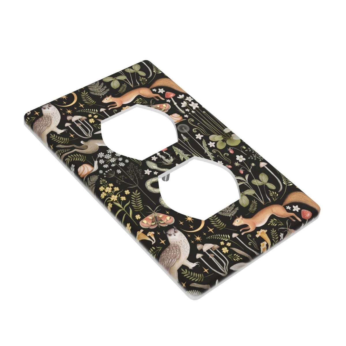 Cartoon Ice Cream Cone With Dripping White Glaze And Wafer Decor Print Light Switch Plate Cover Plastic Wall Plates (Single Gang Electrical Switch Duplex Outlet Cover)