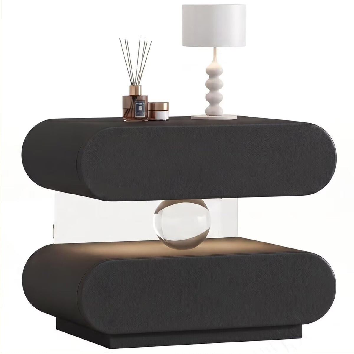 Floating Crystal End Table Auto Sensor Light