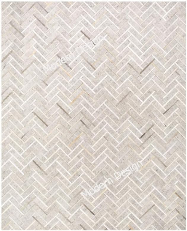 Modern Design Patchwork Cowhide Area Rug
