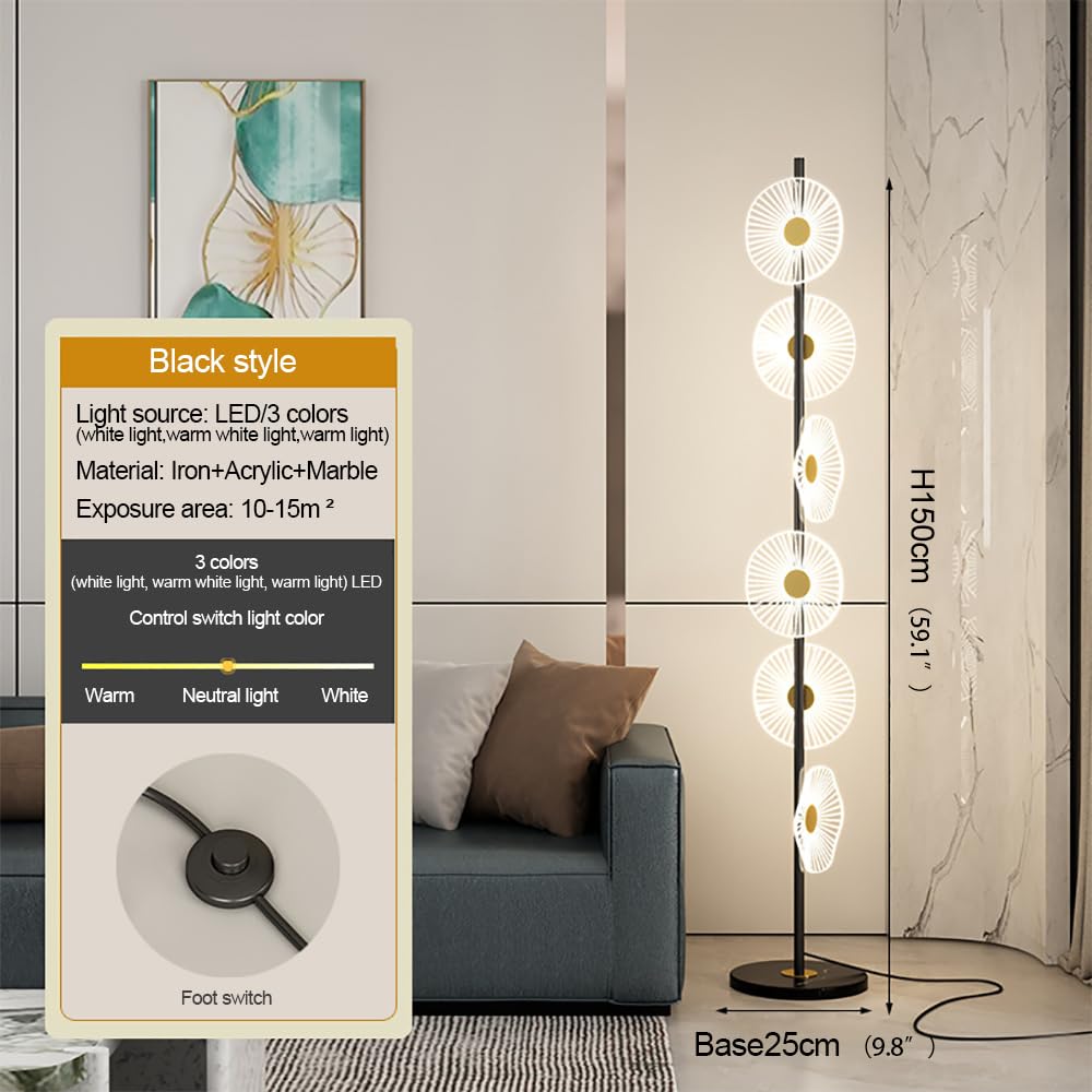 Nordic Modern Floor Lamp Fashion Luxury Family Iiving Room Bedroom Study Villa