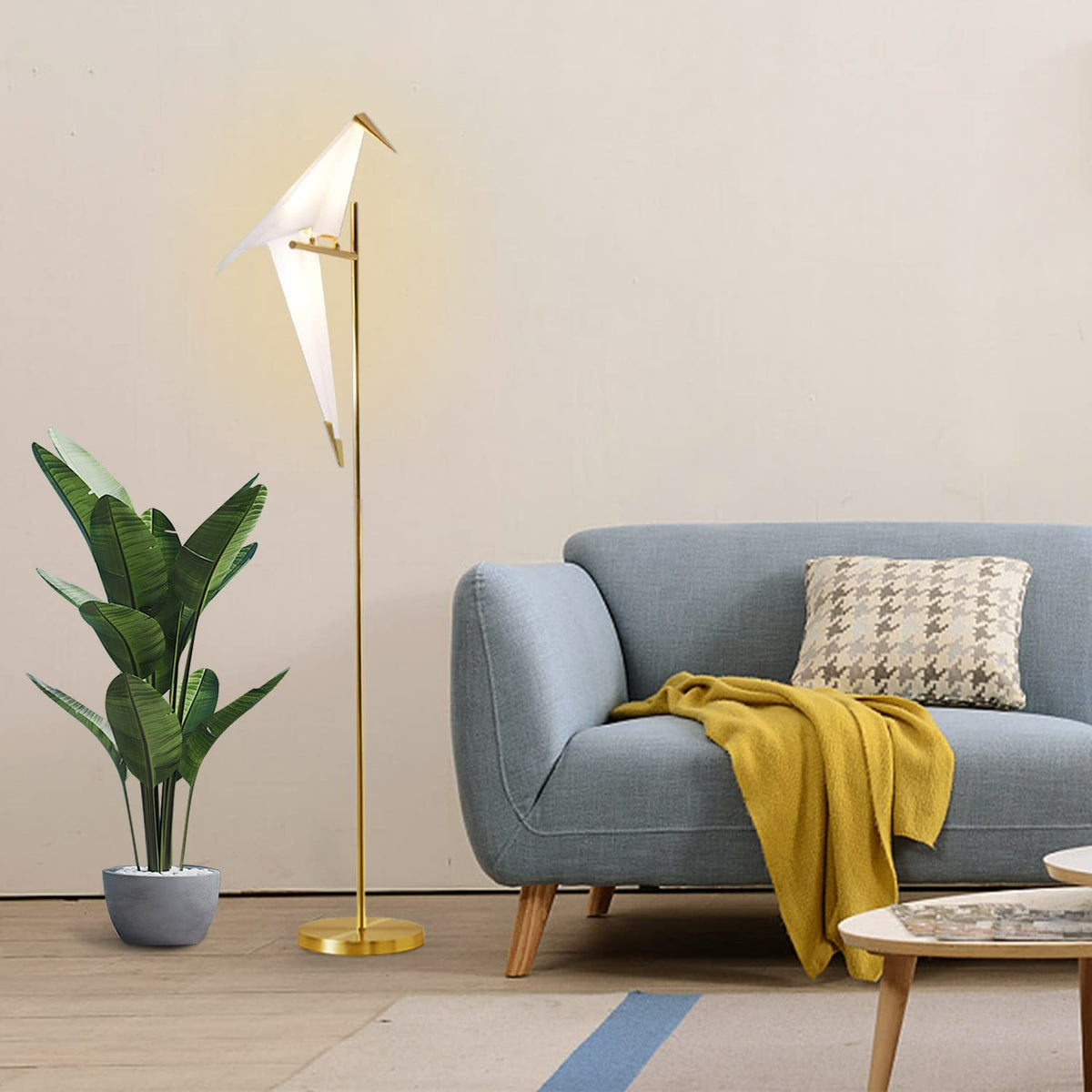 Origami Bird Floor Lamp