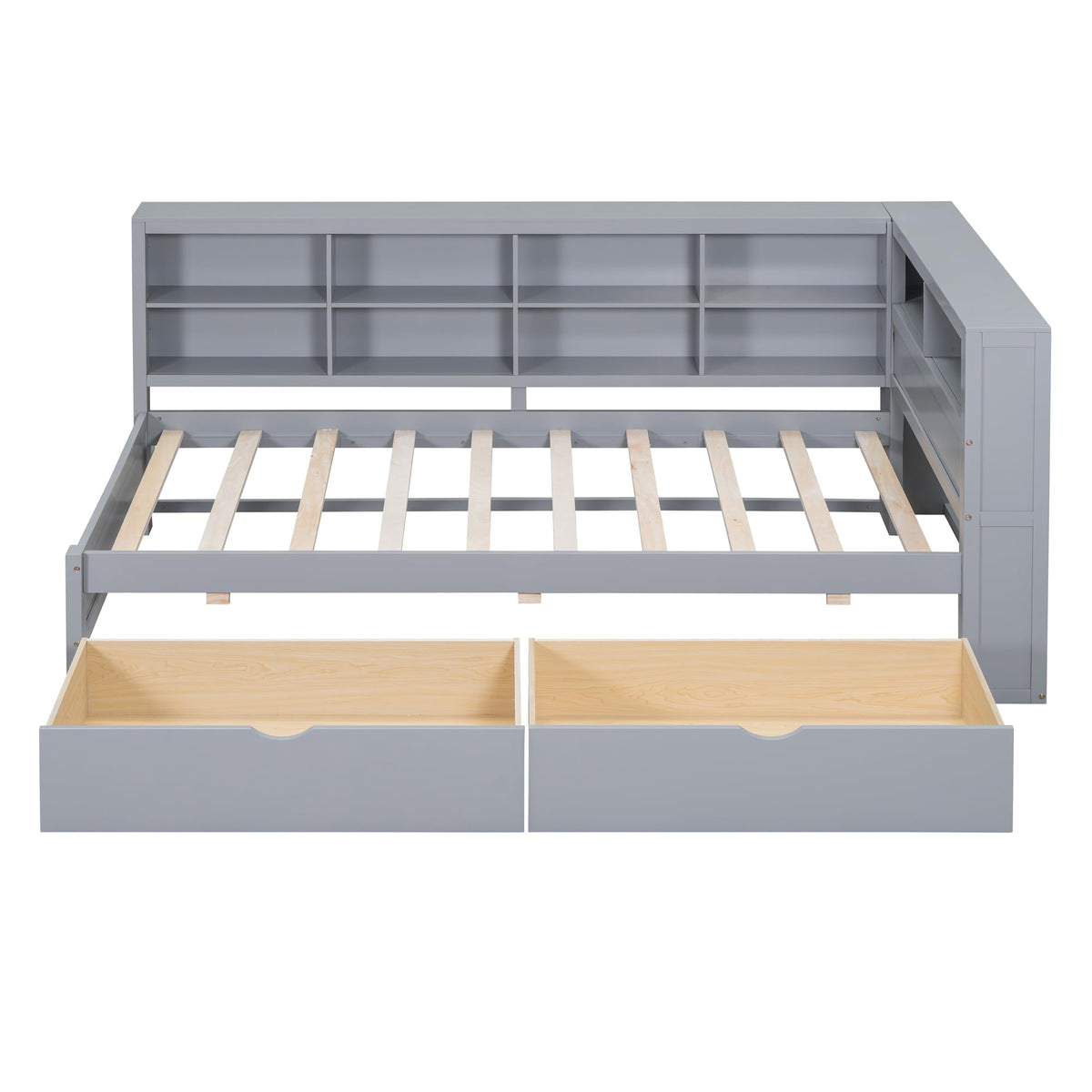 Daybed with Trundle, Storage & Charging Station