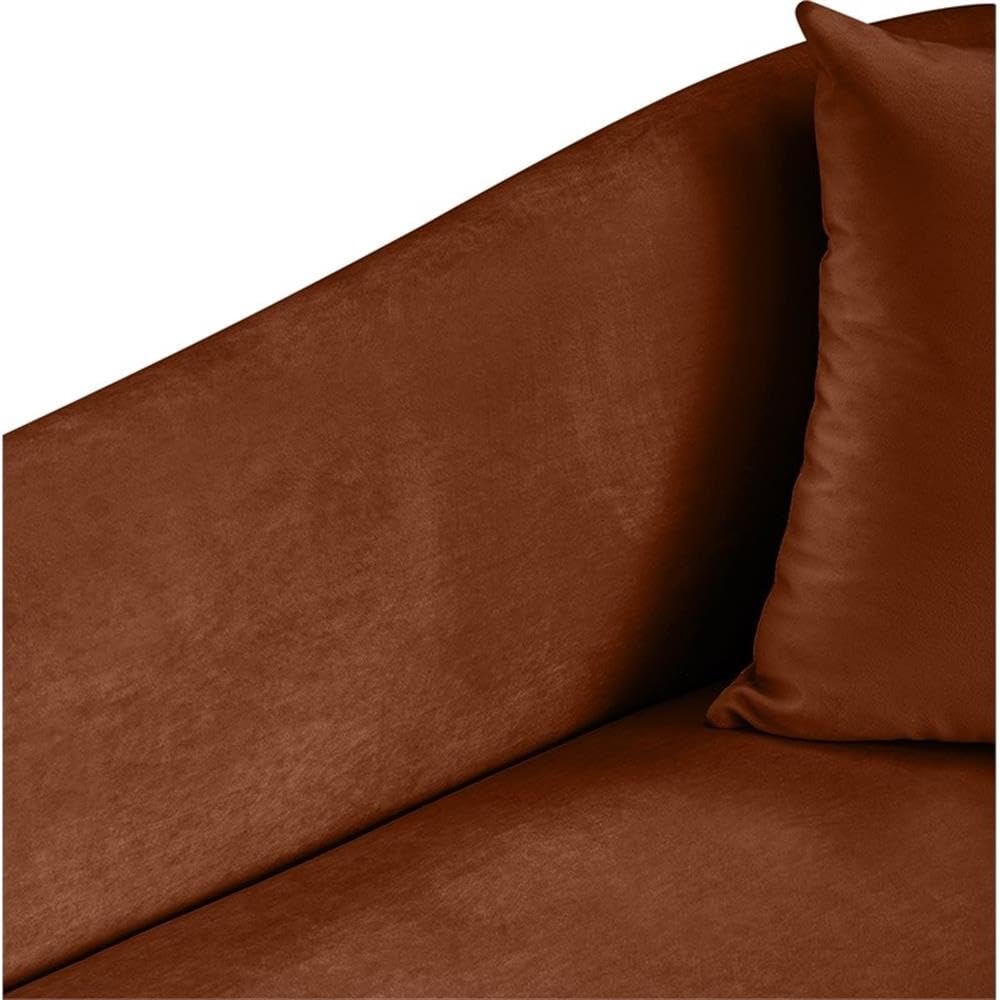 BOWERY HILL Contemporary Velvet Accent Chair