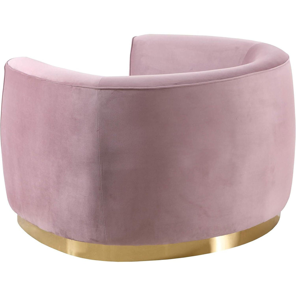 Maykoosh Velvet Accent Chair - Modern Living Room Upholstered Seating with Steel