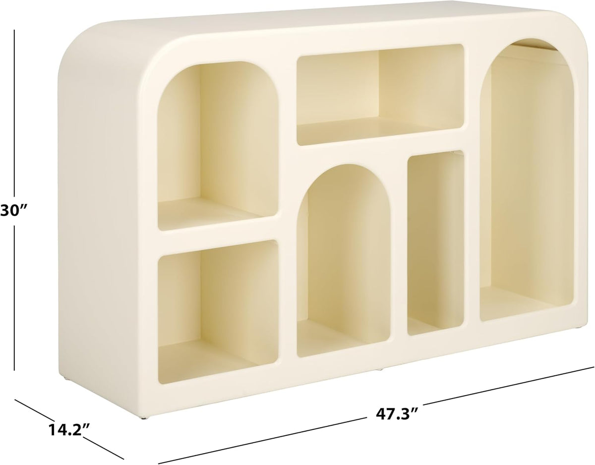 Nefeli Ivory Geometric Console Table