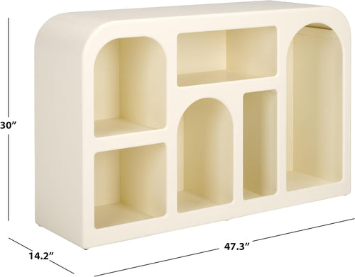 Nefeli Ivory Geometric Console Table