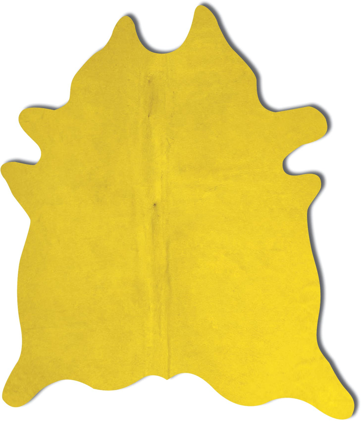 Natural Geneva Cowhide Area Rug, Off-White, 6 ft x 7 ft