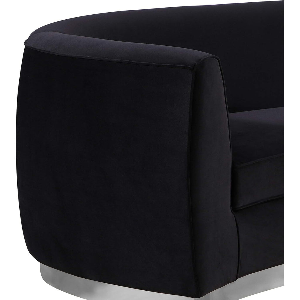 Maykoosh Velvet Accent Chair - Modern Living Room Upholstered Seating with Steel