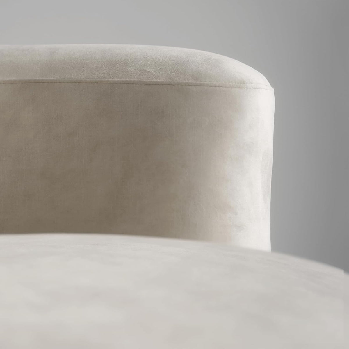Acanva Mellow Tight Curved Back Accent Chairs Set of 2, Velvet Sofa