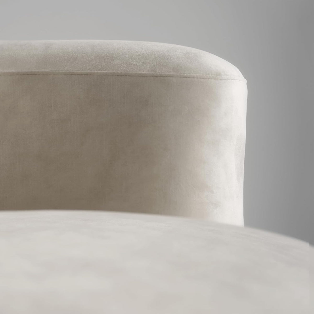 Acanva Mellow Tight Curved Back Accent Chairs Set of 2, Velvet Sofa