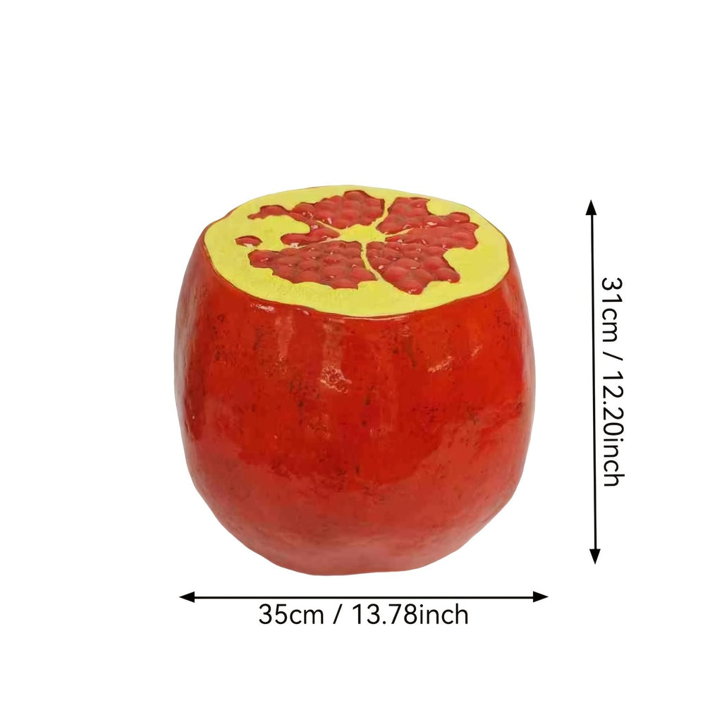 Fruit-Inspired Stool,End Table:Multi-Functional Furniture–as Seating,Stylish Side Table,Home Decor Plant Stand (Yellow Lemon, Inches, 14.17, Inches, 12.60, Inches, 12.60)