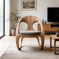 Modern Luxury Bentwood Ergonomic Rocking Lounge Chair