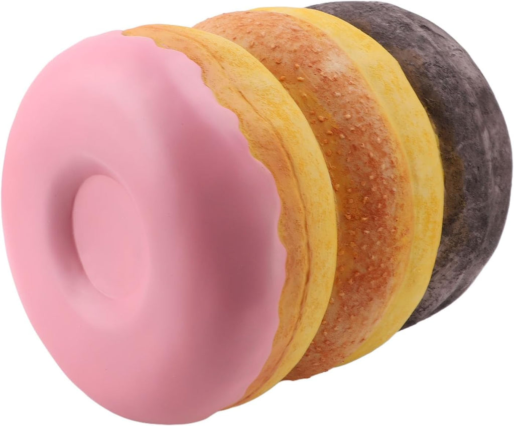 Shoe Changing Stool, Decorative Donut Shape Simulated Food Stool for Hallway Dorm Room Office