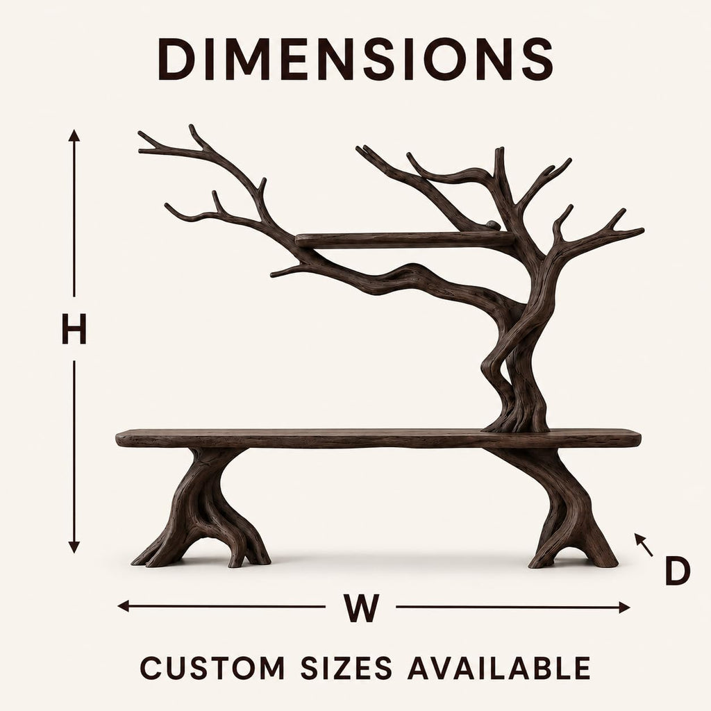 Tree Branch Wood Console Table
