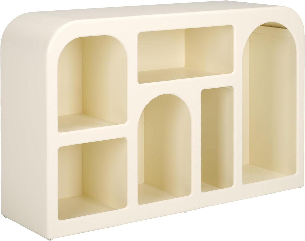Nefeli Ivory Geometric Console Table