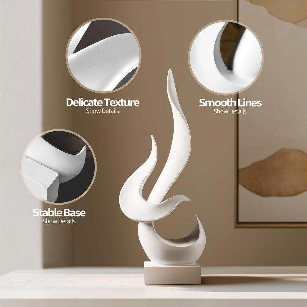 Modern Abstract Flame Sculpture