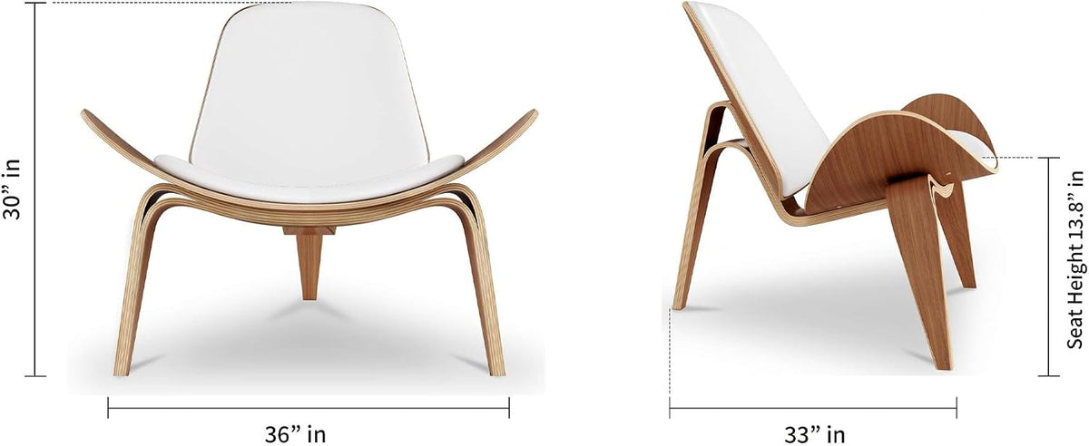 MODHOLIC Arch Shell Chair, White
