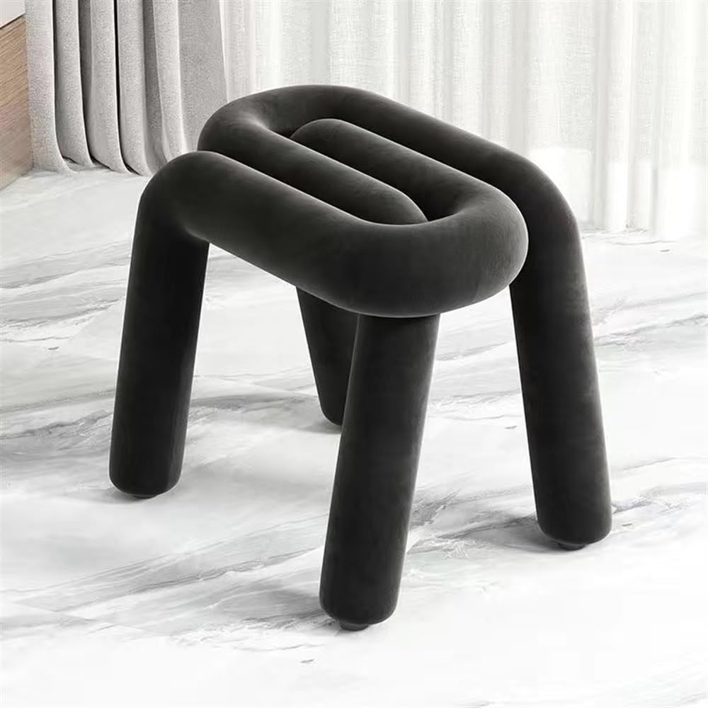 Creative Pin-Shaped Stool, Cornerless Makeup Stool(Pink)