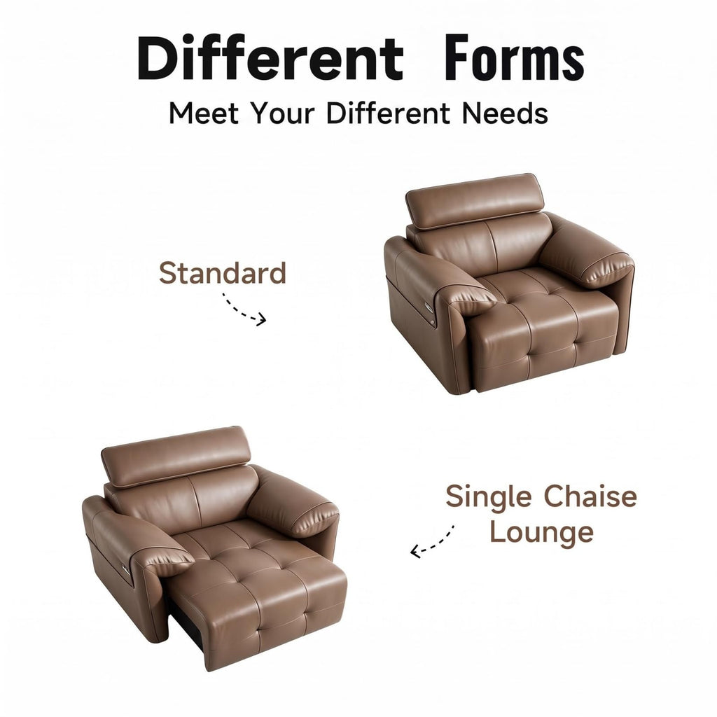 Electric Pull Out Sofa With Adjustable Headrests
