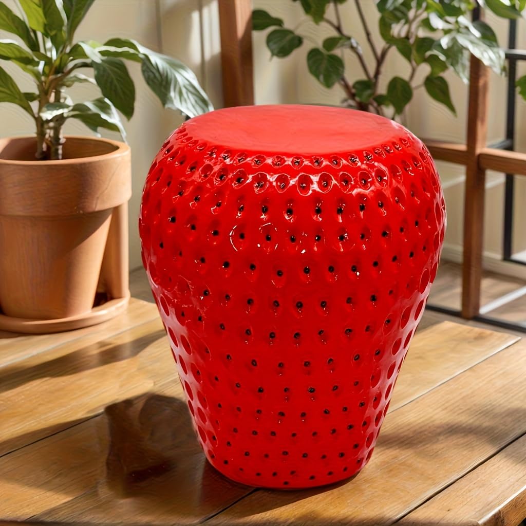 Fruit-Inspired Stool,End Table:Multi-Functional Furniture–as Seating,Stylish Side Table,Home Decor Plant Stand (Yellow Lemon, Inches, 14.17, Inches, 12.60, Inches, 12.60)