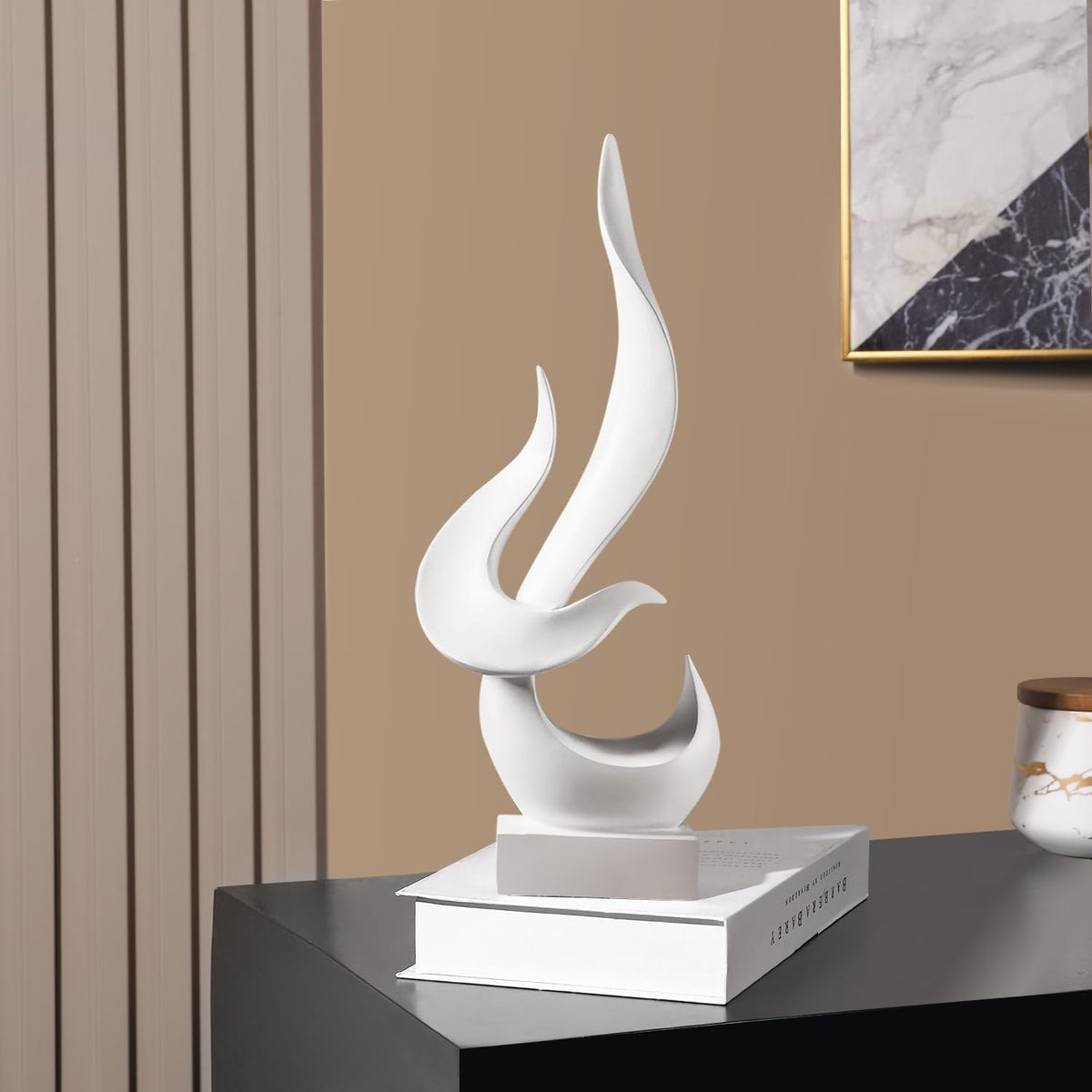Modern Abstract Flame Sculpture