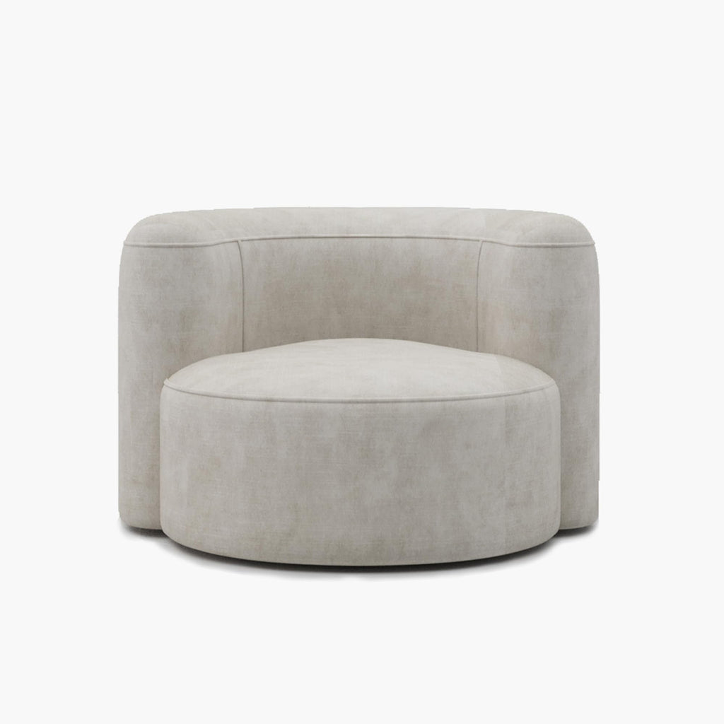 Acanva Mellow Tight Curved Back Accent Chairs Set of 2, Velvet Sofa