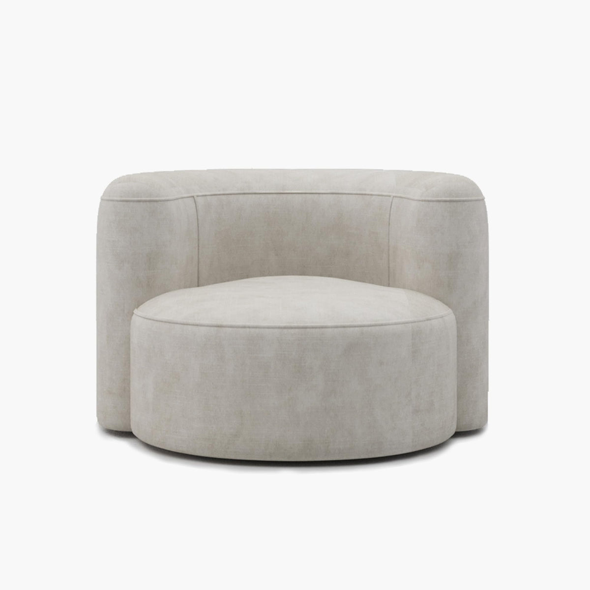 Acanva Mellow Tight Curved Back Accent Chairs Set of 2, Velvet Sofa