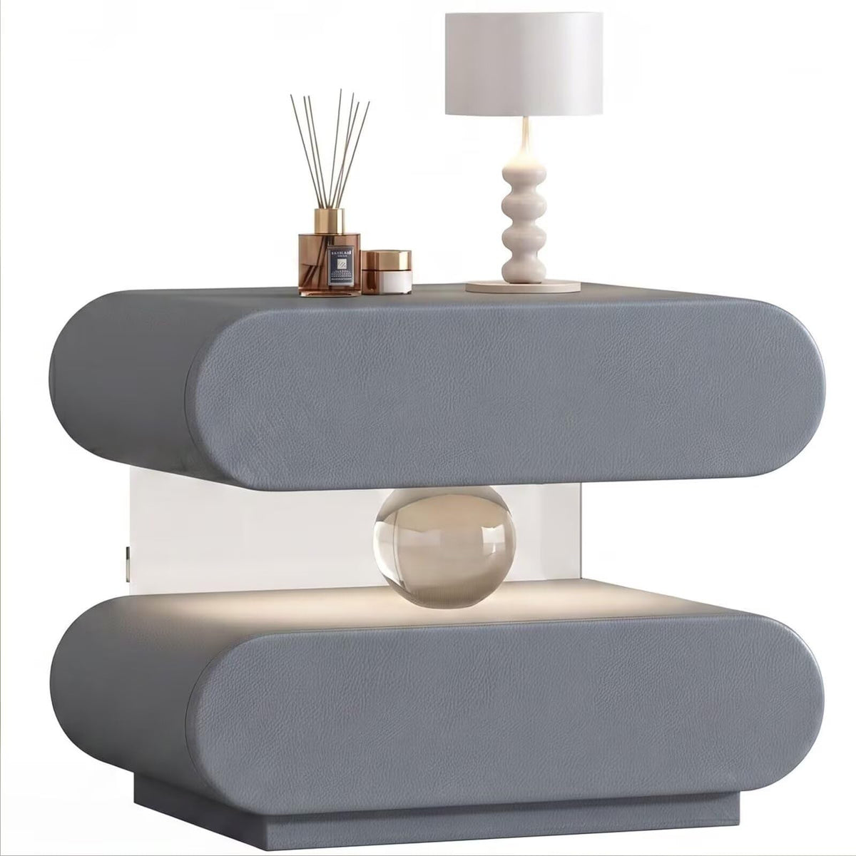 Floating Crystal End Table Auto Sensor Light
