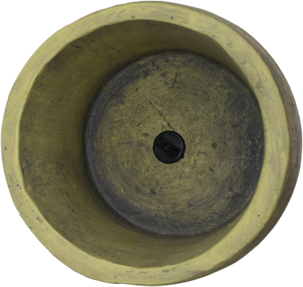 24 Inch Statue Planter, Antique Green Easter Island Head Urn with Weather-Resistant Magnesium Oxide, Decorative Face Planter for Indoor Outdoor Garden Patio Yard Decor