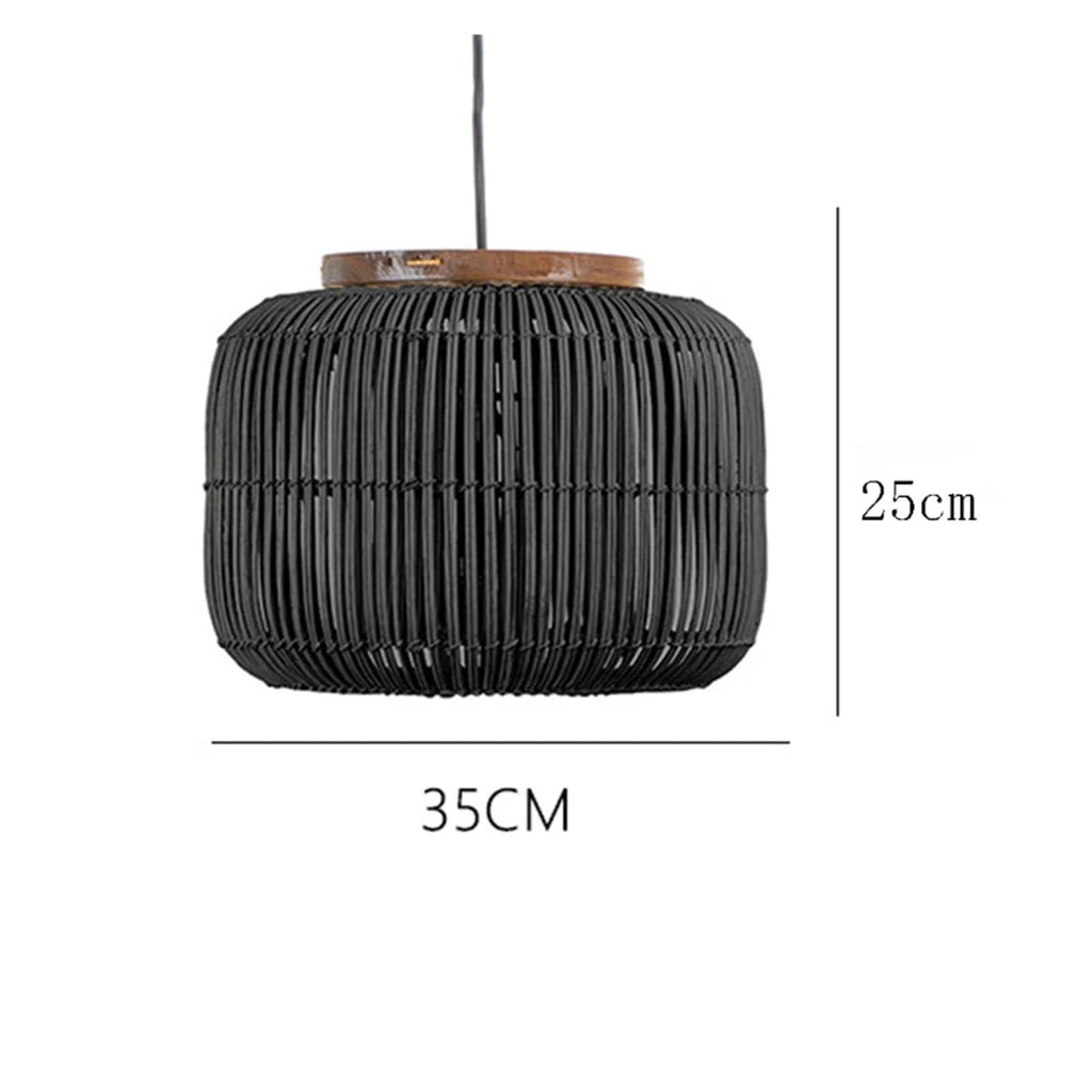 Light Chandelier, Rattan Pendant Light Fixtures, Handmade Woven Hanging Ceiling