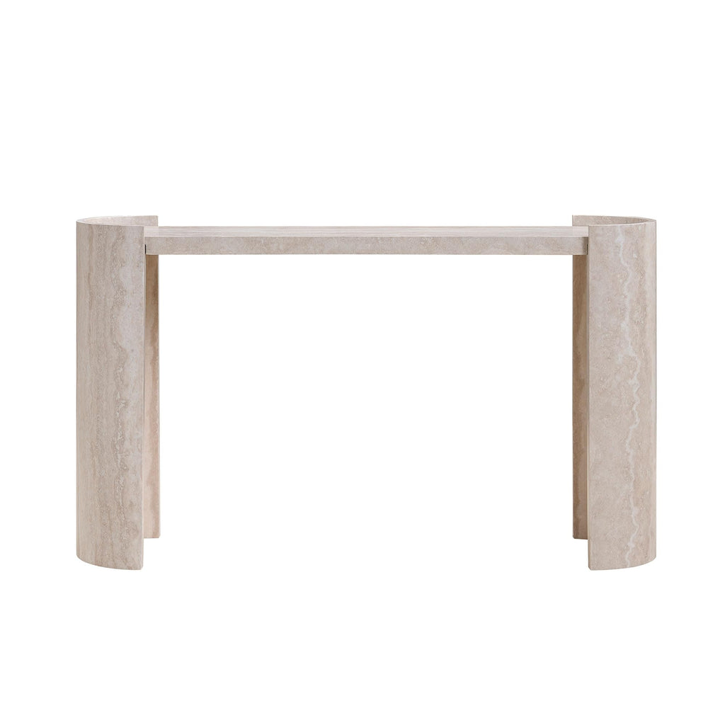 47.24" Fiberglass Entryway Table, Narrow Long Console Table, Modern Wavy Design Sofa Table Entrance Table for Living Room,Foyer,Hallway,No Need Assembly