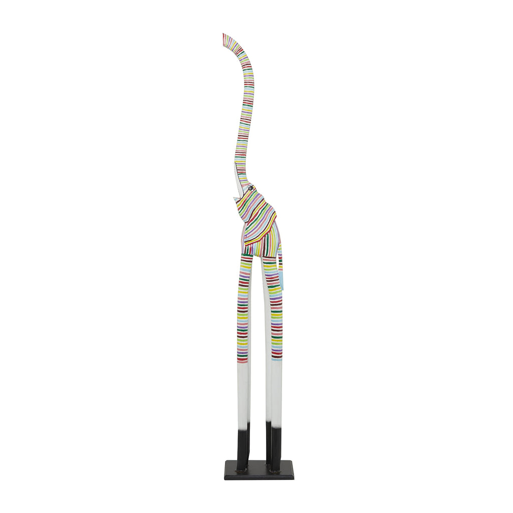 Deco 79 Wood Giraffe Sculpture, Sculpture 11" x 6" x 47", Brown